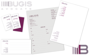 Création du logo et papeterie | Bugis Avocats Création du logo et papeterie | Bugis Avocats