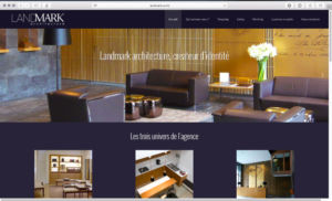 Création du site internet Landmark Architecture Création du site internet Landmark Architecture