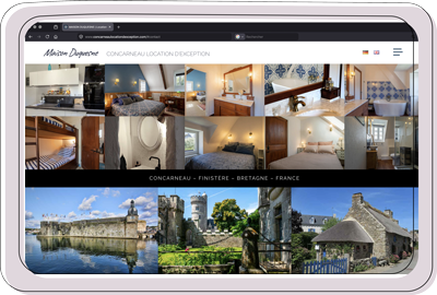 Site web location maison à Concarneau Bretagne