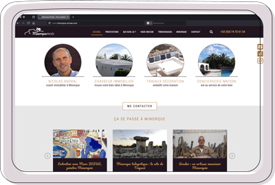 Site web de conciergerie et services immobiliers