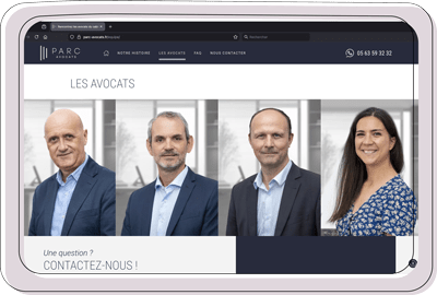 Portraits des avocats du cabinet IPARC