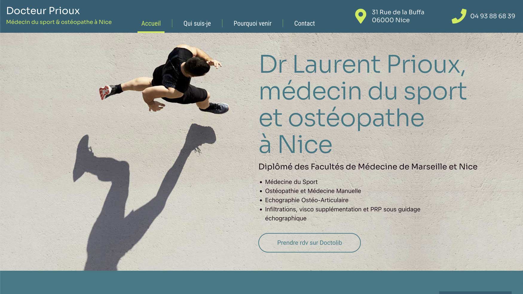 Homepage Dr Laurent Prioux