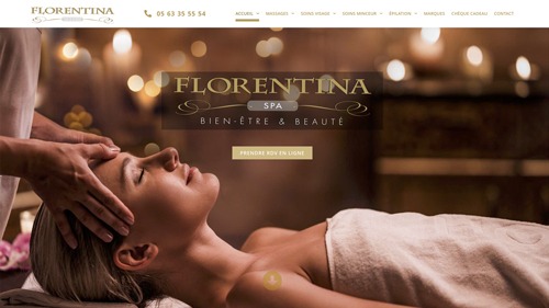 D&eacute;tente: massage du visage en spa.