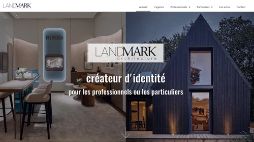 Int&eacute;rieur de voutique moderne et maison contemporaine LANDMARK Architecture