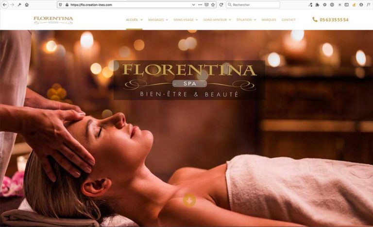 Création du site internet d'un institut de beauté à Castres